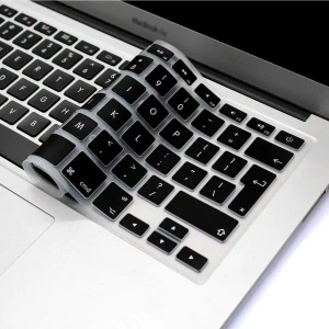 Apple Macbook 13 Air M1 M2 Çip 2020 A2337 Siyah Klavye Koruyucu Sıvı ve Toz Koruyucu İngilizce Q Klavye Ped