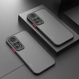 Xiaomi Redmi Note 11 Pro Kılıf Mat Parmak Izi Yapmaz Kamera Korumalı Renkli Tuşlu Sert Silikon Kapak