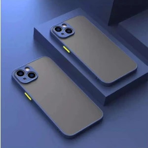 Apple iPhone 13 Uyumlu Kamera Korumalı Buzlu Hux Silikon Kılıf