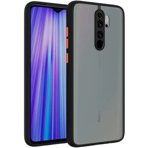 Xiaomi Redmi Note 8 Pro Kılıf Mat Parmak Izi Yapmaz Kamera Korumalı Renkli Tuşlu Sert Silikon