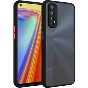 Xiaomi Redmi 9t Kılıf Mat Parmak Izi Yapmaz Kamera Korumalı Renkli Tuşlu Sert Silikon