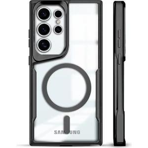 Samsung Galaxy S24 Ultra Kılıf Prizma Kamera Çıkıntılı Magsafe Şarj Destekli Mat Renkli Şeffaf Kapak
