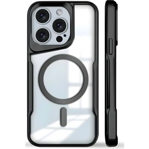 Apple iPhone 14 Pro Max Kılıf Prizma Kamera Çıkıntılı Magsafe Şarj Destekli Mat Renkli Şeffaf Kapak