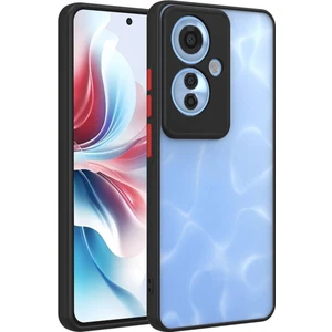 Oppo Reno 11F 5g Kılıf Mat Parmak Izi Yapmaz Kamera Korumalı Renkli Tuşlu Sert Silikon Kapak