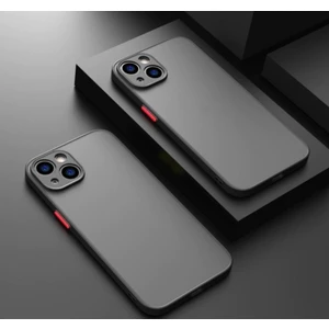 Apple iPhone 15 Kılıf Mat Parmak Izi Yapmaz Kamera Korumalı Renkli Tuşlu Sert Silikon
