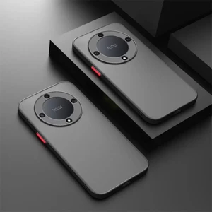 Honor X9A Kılıf Mat Parmak Izi Yapmaz Kamera Korumalı Renkli Tuşlu Sert Silikon