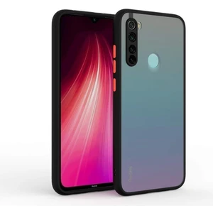 Xiaomi Redmi Note 8 Kılıf Mat Parmak Izi Yapmaz Kamera Korumalı Renkli Tuşlu Sert Silikon