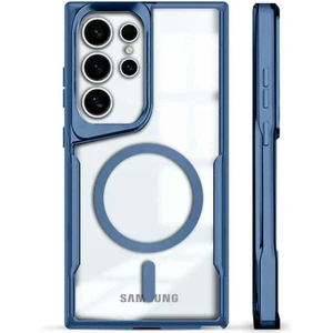 Samsung Galaxy S22 Ultra Kılıf Prizma Kamera Çıkıntılı Magsafe Şarj Destekli Mat Renkli Şeffaf Kapak