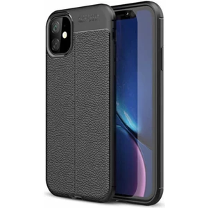 Apple iPhone 11 Kılıf Rugan Armor Deri Görünümlü Parmak İzi Yapmaz Dayanıklı Niss Silikon Kapak