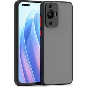 Huawei Nova 11 Pro Mat Kamera Korumalı Renkli Tuşlu Sert Silikon Kılıf