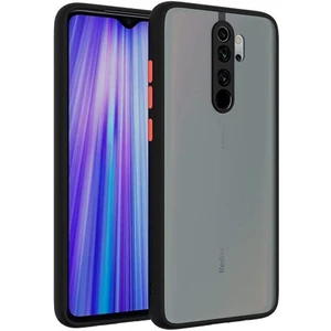 Xiaomi Redmi 9 Kılıf Mat Parmak Izi Yapmaz Kamera Korumalı Renkli Tuşlu Sert Silikon Kapak