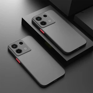 Xiaomi Redmi Note 13 Pro 4g Kılıf Mat Parmak Izi Yapmaz Kamera Korumalı Renkli Tuşlu Silikon Kapak