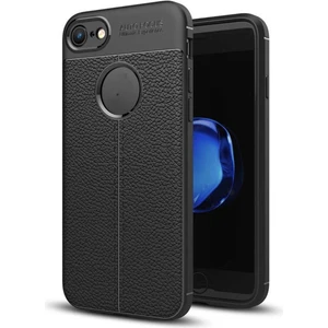 Apple iPhone 6 Kılıf Rugan Armor Deri Görünümlü Parmak İzi Yapmaz Dayanıklı Niss Silikon Kapak