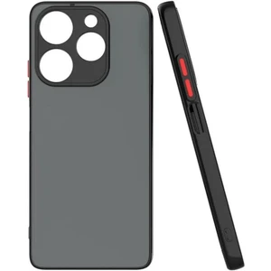 Tecno Spark 10 Pro Kılıf Mat Parmak Izi Yapmaz Kamera Korumalı Renkli Tuşlu Sert Silikon