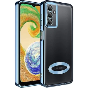 Samsung Galaxy S23 Kılıf Kamera Lens Korumalı Şeffaf Renkli Logo Gösteren Parlak Kapak