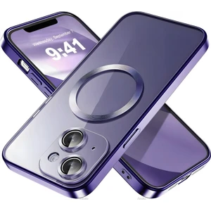 Apple iPhone 15 Uyumlu Kılıf Şeffaf Parlak Kenarlı Omega