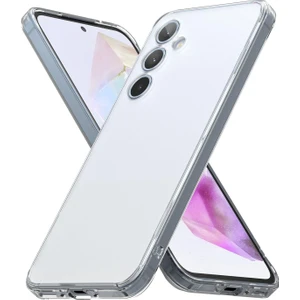 Samsung Galaxy A55 Kılıf Kamera Korumalı Renksiz Şeffaf Esnek Silikon Kapak