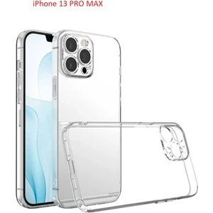 Apple iPhone 13 Pro Max Uyumlu Kılıf Ultra Ince Boyasız Silikon Kapak
