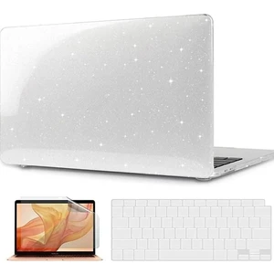 Apple Macbook Air 2023 M2 Çip 15 Inç A2941 Uyumlu Kristal Simli Şeffaf Transparan Koruyucu Kapak