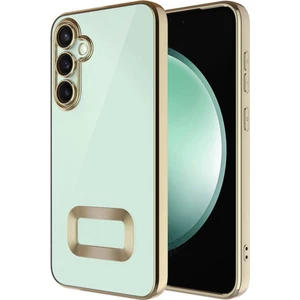 Samsung Galaxy S24 Kılıf Kamera Lens Korumalı Şeffaf Renkli Logo Gösteren Parlak Kapak