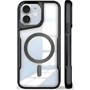 Apple iPhone 12 - 12 Pro Kılıf Prizma Kamera Çıkıntılı Magsafe Şarj Destekli Mat Renkli Şeffaf Kapak