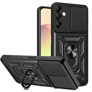 Samsung Galaxy S24 Plus Kılıf Kamera Korumalı Sürgülü Yüzüklü Armor Military Tank Koruyucu Kapak