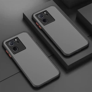 Xiaomi Mi 13T Kılıf Mat Renkli Tuşlu Silikon