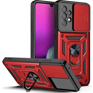 Samsung Galaxy A33 5g Uyumlu Kılıf Kamera Korumalı Sürgülü Yüzüklü Armor Military Tank Zırhlı