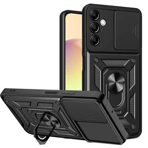 Samsung Galaxy M34 5g Kılıf Kamera Korumalı Sürgülü Yüzüklü Armor Military Tank Koruyucu Kapak