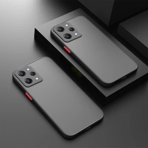 Xiaomi Redmi 12 4g Mat Kamera Korumalı Renkli Tuşlu Silikon Hux Kılıf