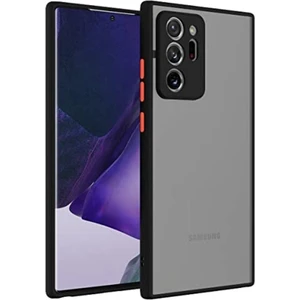Samsung Galaxy Note 20 Ultra Kılıf Mat Parmak Izi Yapmaz Kamera Korumalı Renkli Tuşlu Sert Silikon