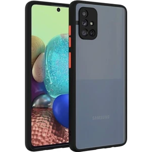 Samsung Galaxy A81 Kılıf Mat Parmak Izi Yapmaz Kamera Korumalı Renkli Tuşlu Sert Silikon