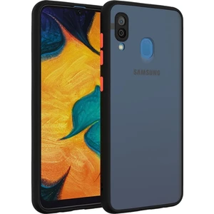 Samsung Galaxy A30 Kılıf Mat Parmak Izi Yapmaz Kamera Korumalı Renkli Tuşlu Sert Silikon