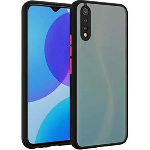 Samsung Galaxy A70 Kılıf Mat Parmak Izi Yapmaz Kamera Korumalı Renkli Tuşlu Sert Silikon