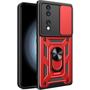 Honor 70 Kılıf Kamera Korumalı Sürgülü Yüzüklü Armor Military Tank Koruyucu Kapak