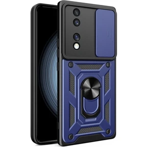 Honor 70 Kılıf Kamera Korumalı Sürgülü Yüzüklü Armor Military Tank Koruyucu Kapak