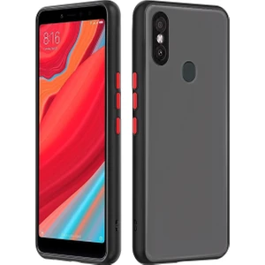 Xiaomi Redmi S2 Mat Kamera Korumalı Renkli Tuşlu Sert Silikon Kılıf