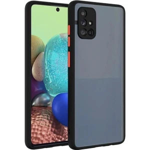 Samsung Galaxy A51 Kılıf Mat Parmak Izi Yapmaz Kamera Korumalı Renkli Tuşlu Sert Silikon