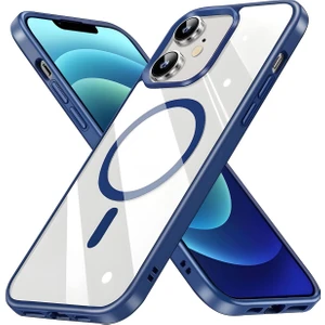 Apple iPhone 11 Kılıf Magsafe Wireless Şarj Özellikli Tam Koruma Renkli Sert Silikon Ege Kapak