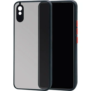 Xiaomi Redmi 9A Kılıf Mat Parmak Izi Yapmaz Kamera Korumalı Renkli Tuşlu Sert Silikon