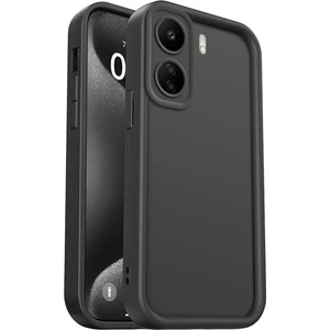 Xiaomi Redmi 13C Kılıf Kamera Korumalı Yumuşak Dokulu Darbe Emici Siyah Silikon Kapak