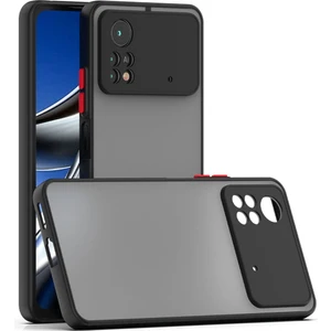 Xiaomi Poco X4 Pro 5g Kılıf Mat Parmak Izi Yapmaz Kamera Korumalı Renkli Tuşlu Sert Silikon Kapak