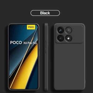 Poco X6 Pro 5g Kılıf Kamera Çıkıntılı Içi Kadife Lansman Yumuşak Dokulu Silikon Kapak