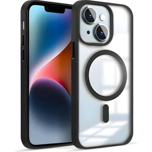 Apple iPhone 15 Plus Kılıf Magsafe Wireless Şarj Özellikli Tam Koruma Renkli Sert Silikon Kapak