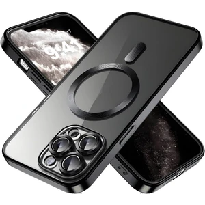 Apple Iphone 11 Pro Kılıf Kamera Lens Korumalı Magsafe Şarj Kilifi Şeffaf Renkli Yumuşak Kapak