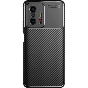 Xiaomi Mi 11T Kılıf Rugged Armor Darbe Emici Uzun Ömürlü Dayanıklı Parmak İzi Yapmaz Karbon Tasarım Negro Silikon Kapak
