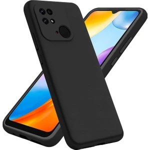 Xiaomi Redmi 10C Kılıf Yumuşak Dokulu Silikon Kapak