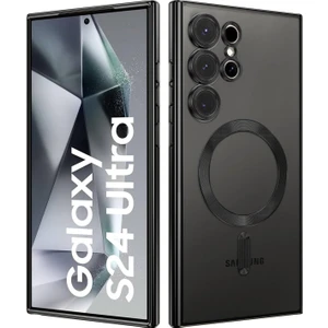 Samsung Galaxy S24 Ultra Kılıf Kamera Lens Korumalı Magsafe Şarj Kilifi Şeffaf Renkli Yumuşak