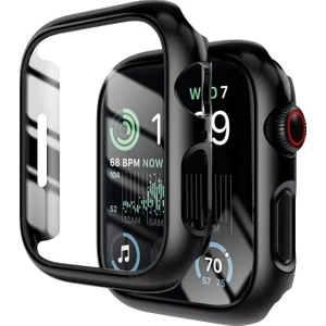 Apple Watch Seri 1/2/3/4/5/6/7/8/SE/Ultra 38mm 40mm 41mm 42mm 44mm 45mm 49mm Kasa ve Ekran Koruyucu 360 Koruma