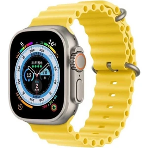 Apple Watch 1 2 3 4 5 6 7 8 9 Se Nike 41MM Uyumlu Kordon Silikon Kabartmalı Ocean Loop Kayış Bileklik